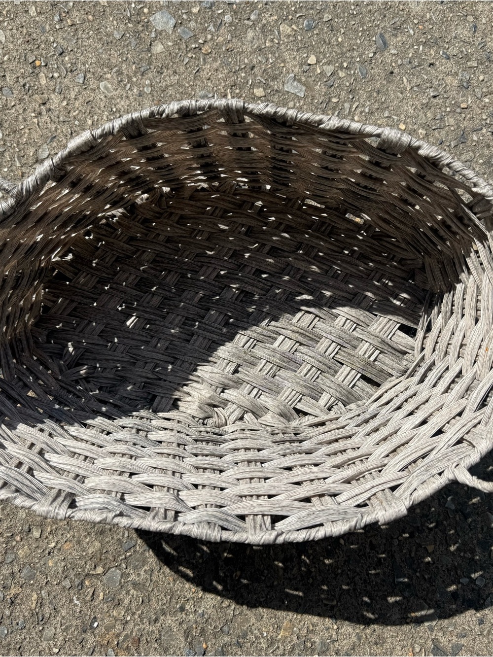 Woven Decorative Basket in Light Gray - Home Accents
